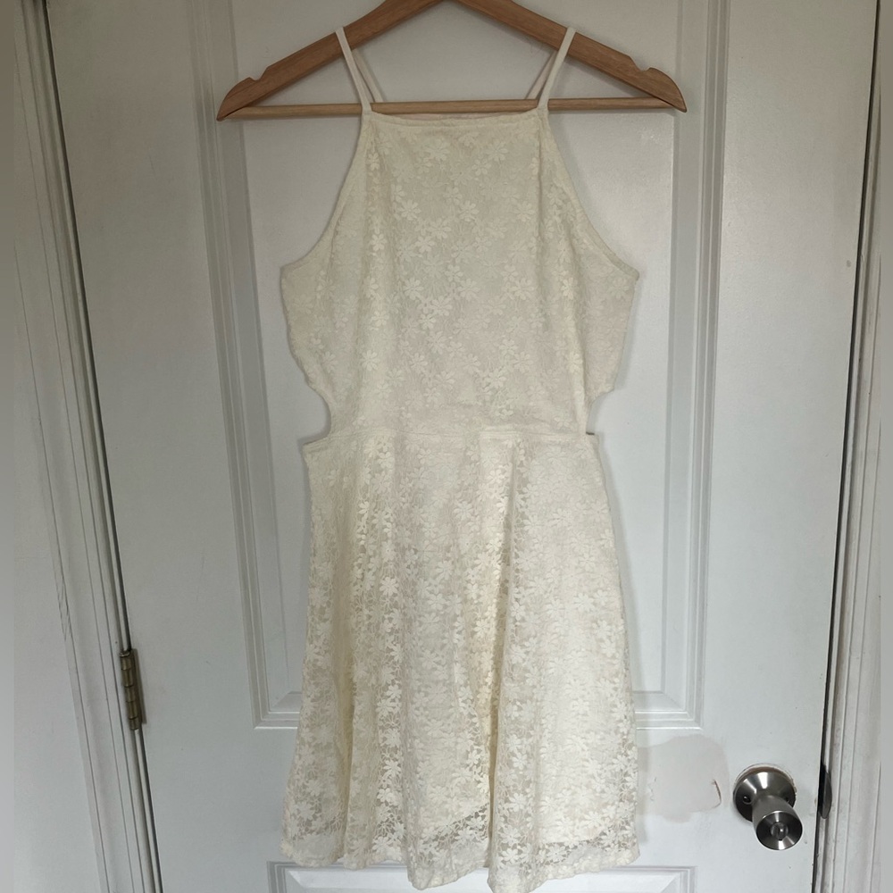 🎉 3/$15 Garage Ivory Lace Dress M